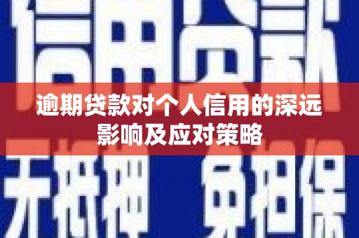 桦川逾期贷款对个人信用的深远影响及应对策略