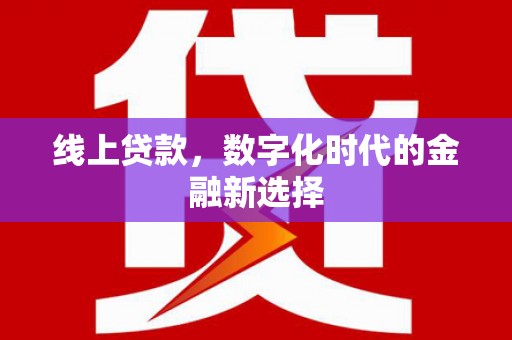 桦川线上贷款，数字化时代的金融新选择