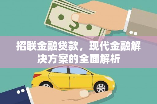 桦川招联金融贷款，现代金融解决方案的全面解析
