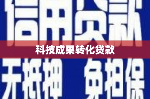 桦川科技成果转化贷款