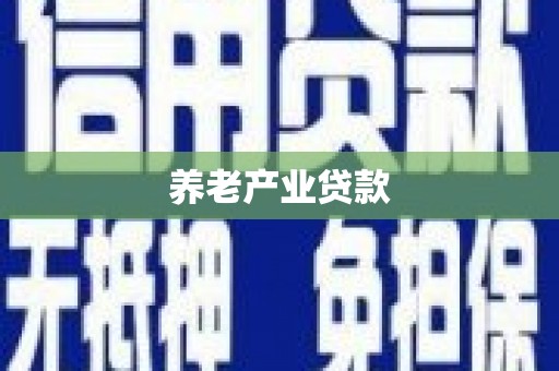 桦川养老产业贷款