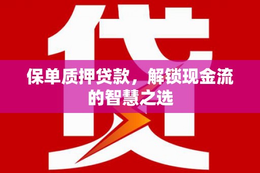 桦川保单质押贷款，解锁现金流的智慧之选